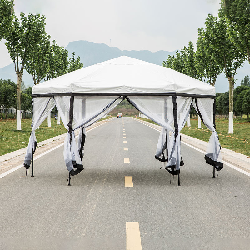 Kedi-ZD 04 thick 160g polyester inflaming hexagonal patio canopy foldable backyard